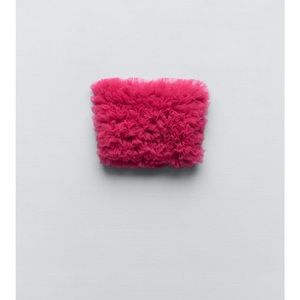 Zara Tulle Top in fuscia